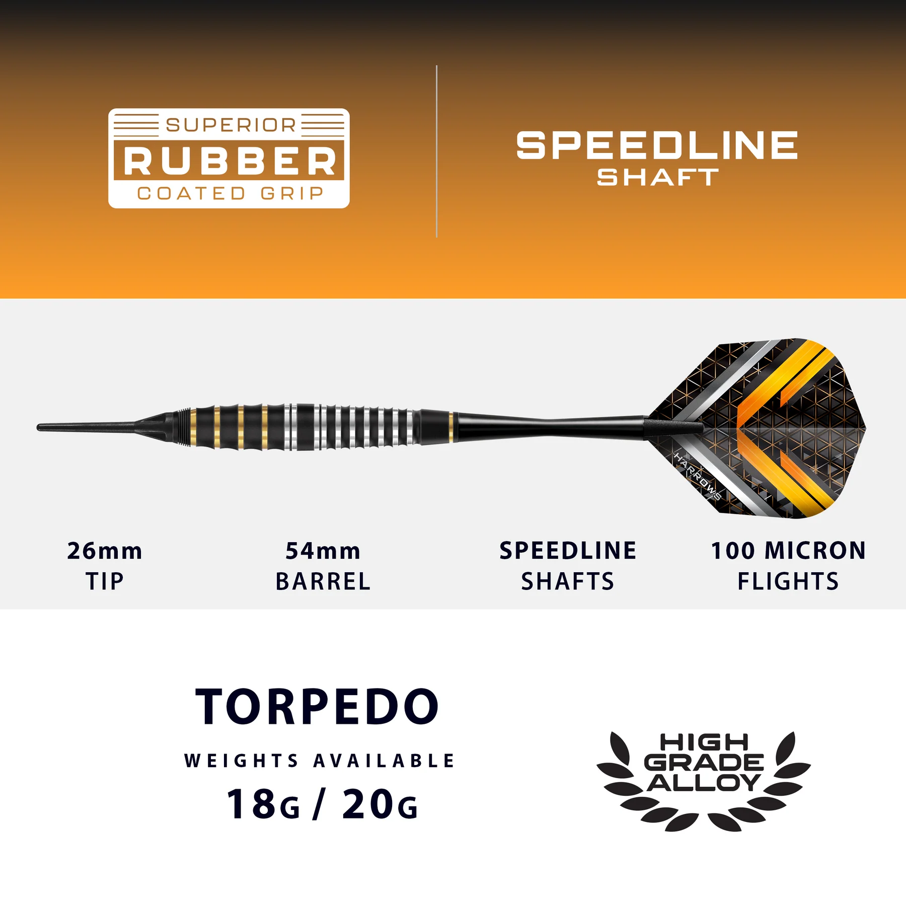 Harrows Dart Arrows Softtip Vulcan - Bilde 4